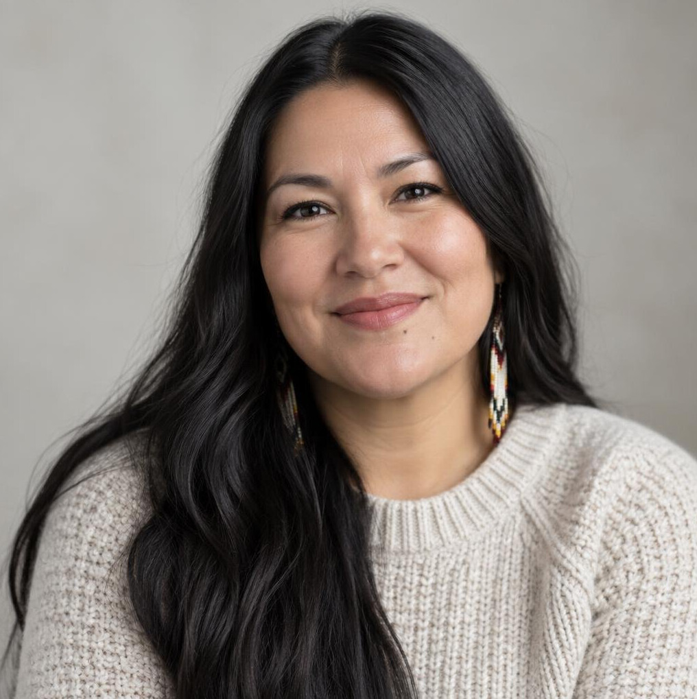 Portrait of an Indigenous Canadian woman researcher and writer